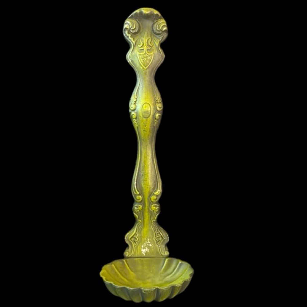 1960’s Homco Royal Green Metal Wall Ladel